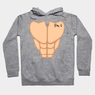 Six Pack I'm 5th Birthday Funny Boy Kids Hoodie